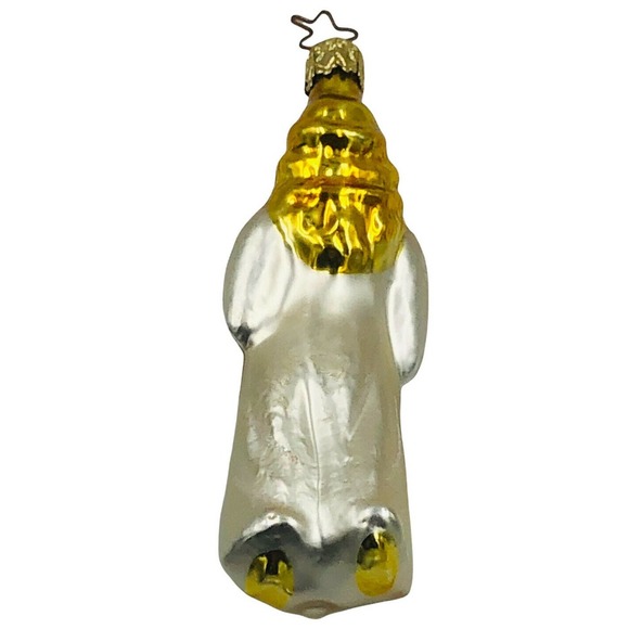 Vintage Inge-Glas Figural Blown Glass Christmas Ornament ~ ANGEL with TRUMPET - Picture 2 of 6